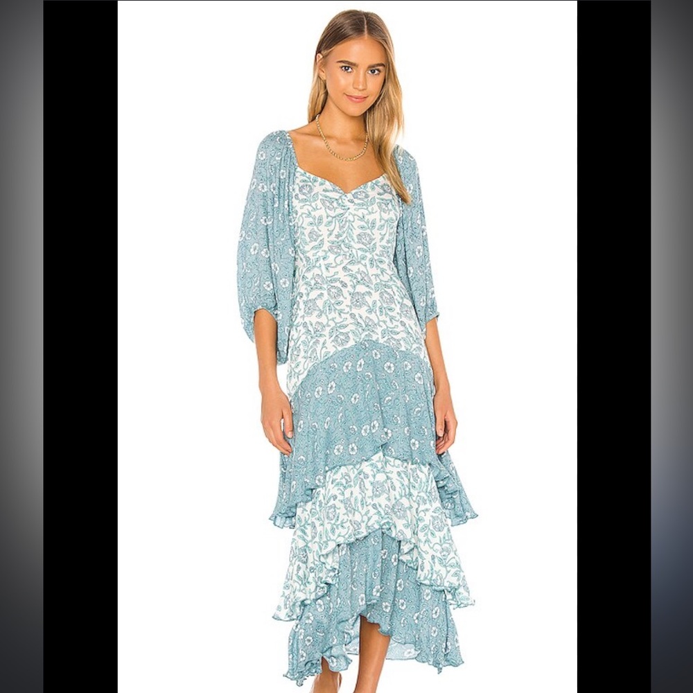 Revolve Jen’s Pirate Booty Comoros Blue Maxi Dress